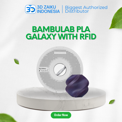 Bambulab PLA Galaxy 3D Printer Filament 1 KG Glossy Finish with RFID